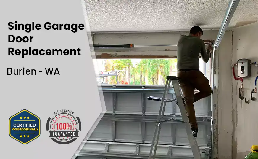 Single Garage Door Replacement Burien - WA 